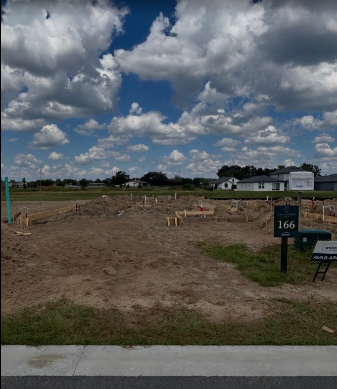 Lot 166 — construction progress, October 1, 2026 — 4555 NW 35th Place Rd